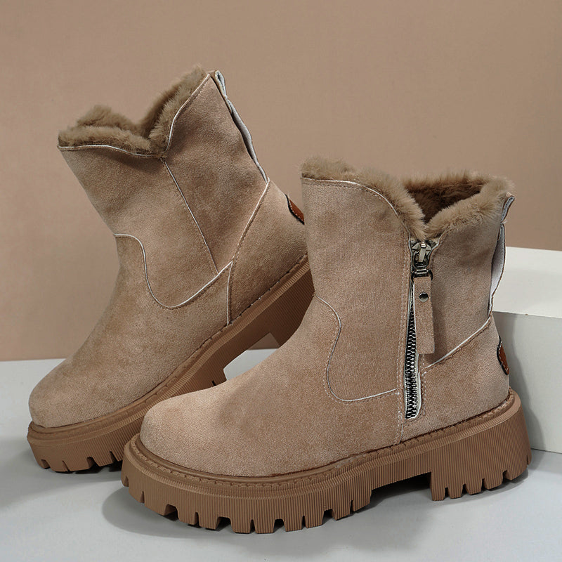 Suavelle – Warme Winterstiefel aus Wildleder