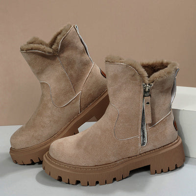 Suavelle – Warme Winterstiefel aus Wildleder
