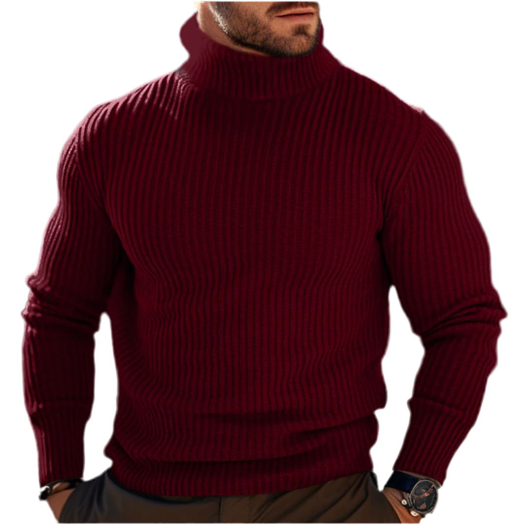 Stellaro – Slim Fit Rollkragenpullover Herren