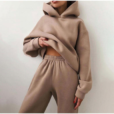 Lunara – Oversized Jogging-Set mit hoher Taille