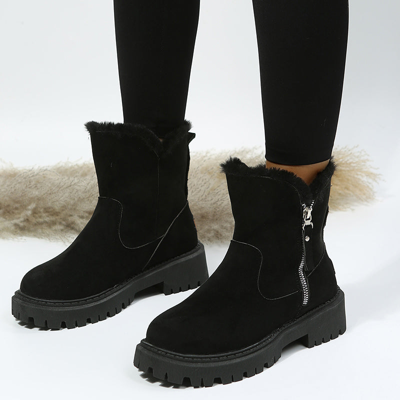 Suavelle – Warme Winterstiefel aus Wildleder