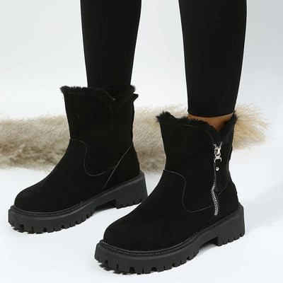 Suavelle – Warme Winterstiefel aus Wildleder