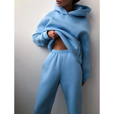 Lunara – Oversized Jogging-Set mit hoher Taille