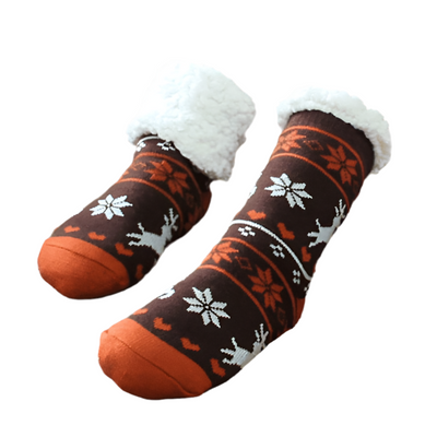 CosyStep – Holiday Socken mit Fleece-Schuhen