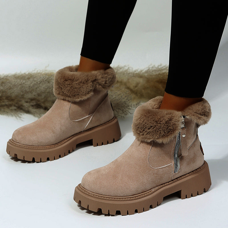 Suavelle – Warme Winterstiefel aus Wildleder