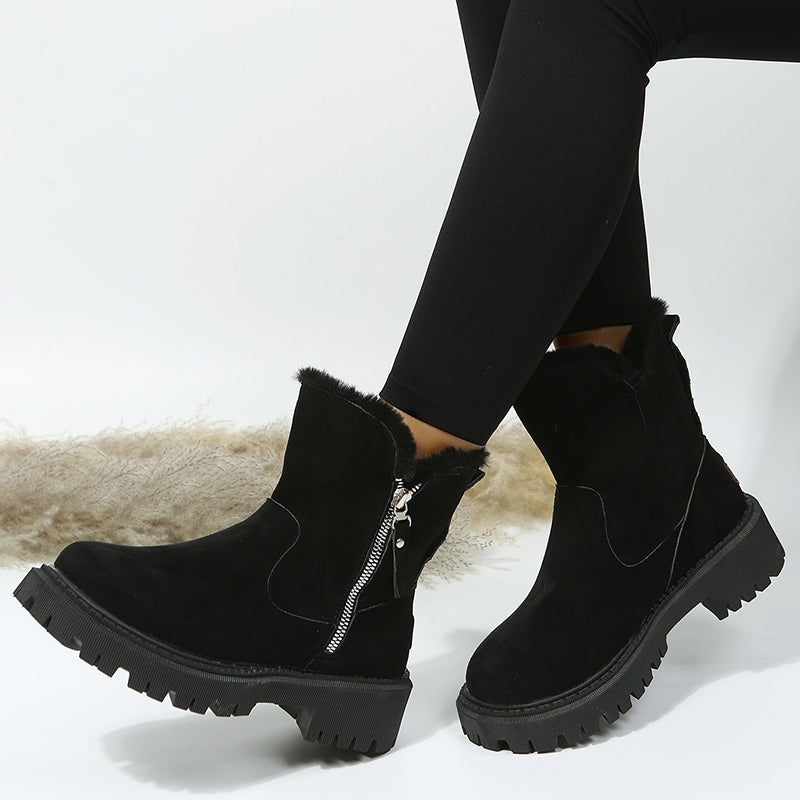 Suavelle – Warme Winterstiefel aus Wildleder