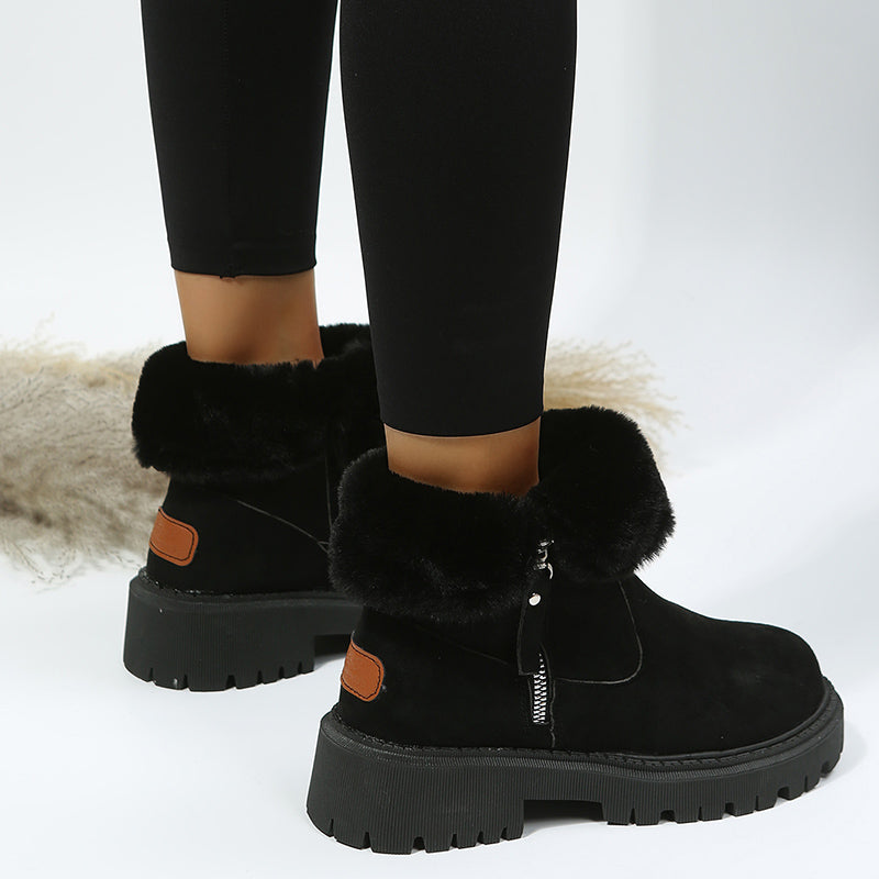 Suavelle – Warme Winterstiefel aus Wildleder