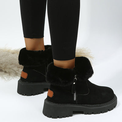 Suavelle – Warme Winterstiefel aus Wildleder