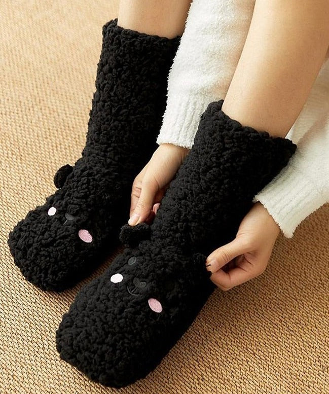 CosyBear – Flauschige Fleece-Socken für warme Wintertage