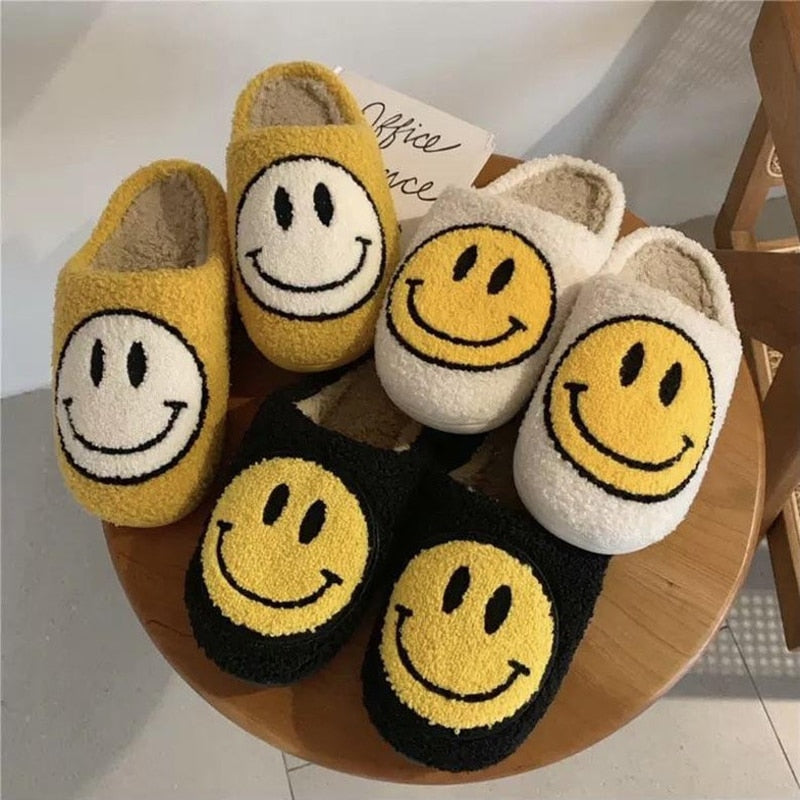 SmileyStep – Hausschuhe Smiley warm & rutschfest Unisex