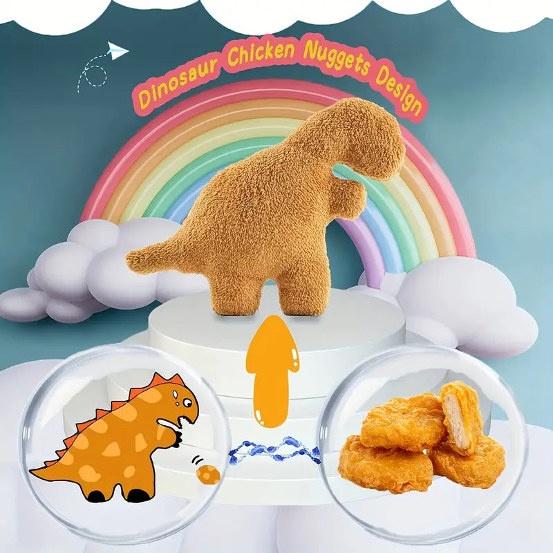DinoNuggi – Plüschkissen in Dino Nugget Form