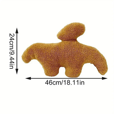 DinoNuggi – Plüschkissen in Dino Nugget Form