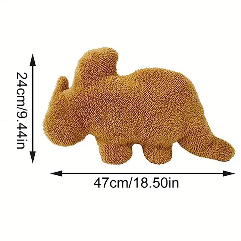 DinoNuggi – Plüschkissen in Dino Nugget Form