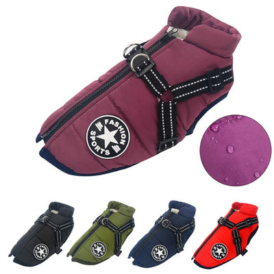 PawShield – Wasserdichte Hundejacke mit Fleecefutter