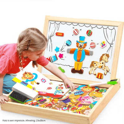 MagniBoard – Magnetisches Holzpuzzle & Zeichenbrett