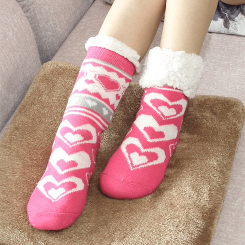 CosyStep – Holiday Socken mit Fleece-Schuhen