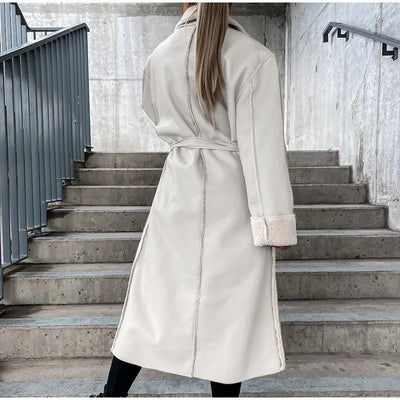 Bellara – Lange Reversjacke mit Gürtel