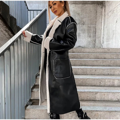 Bellara – Lange Reversjacke mit Gürtel