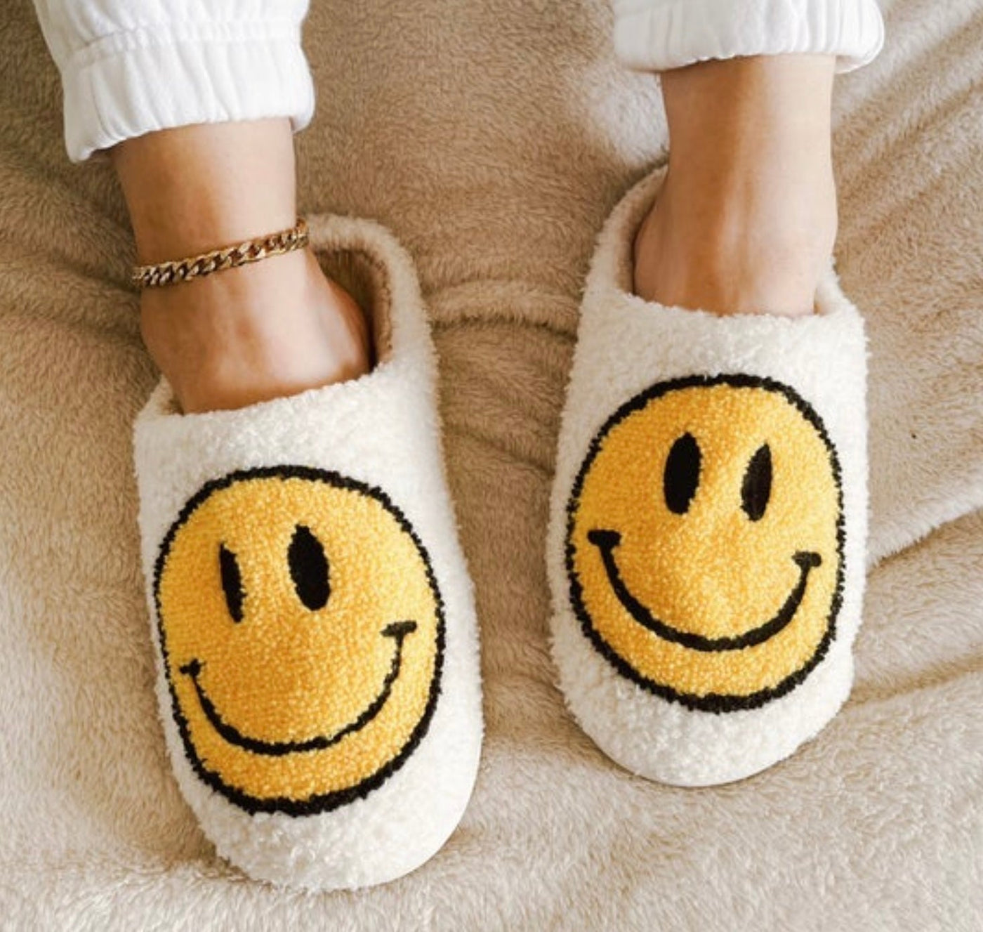 SmileyStep – Hausschuhe Smiley warm & rutschfest Unisex