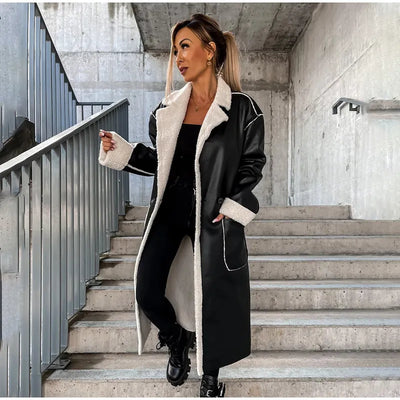 Bellara – Lange Reversjacke mit Gürtel