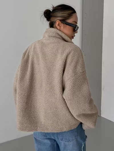 Tassina – Oversize Teddyfell-Jacke Damen