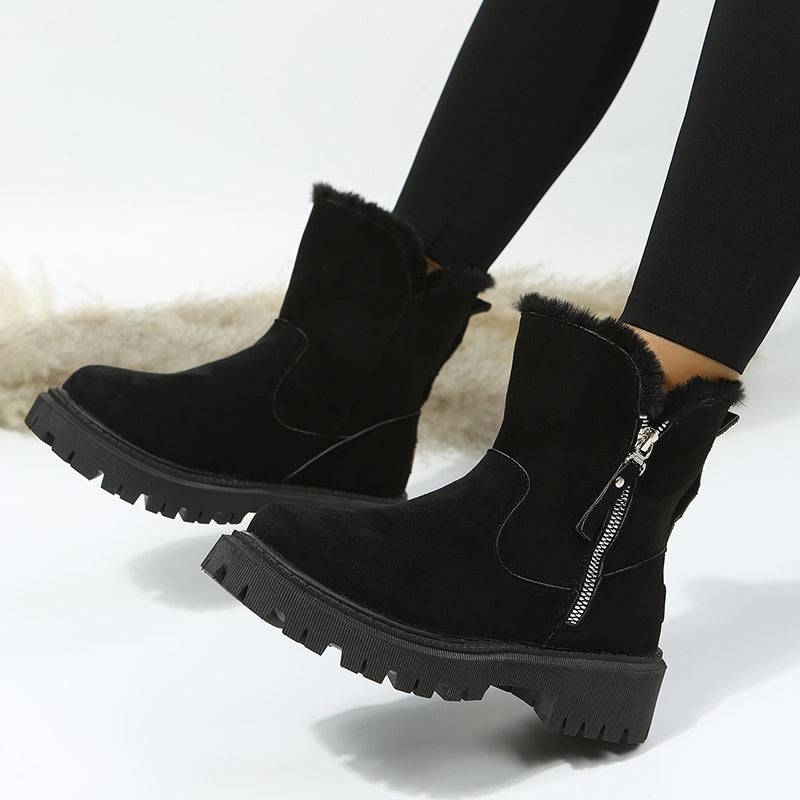 Suavelle – Warme Winterstiefel aus Wildleder