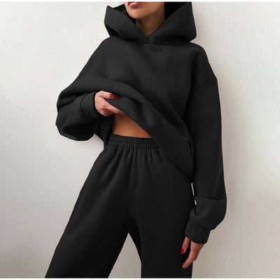 Lunara – Oversized Jogging-Set mit hoher Taille