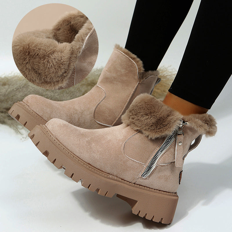Suavelle – Warme Winterstiefel aus Wildleder