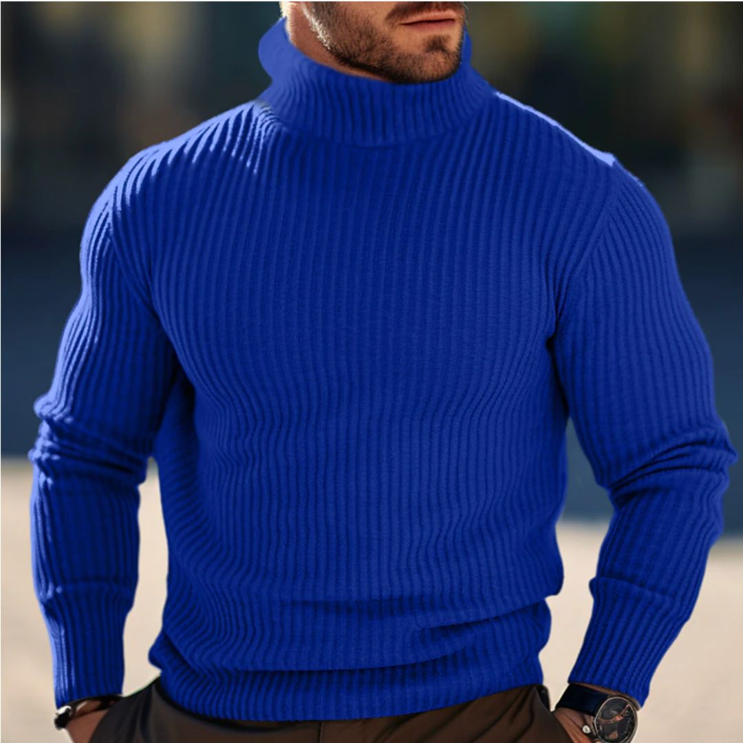 Stellaro – Slim Fit Rollkragenpullover Herren
