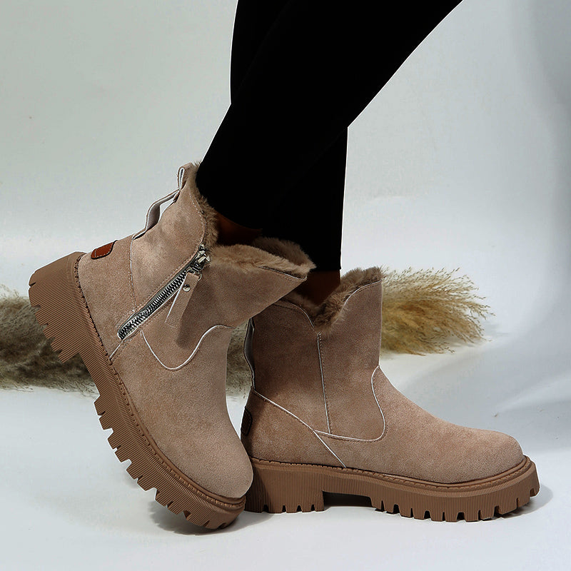 Suavelle – Warme Winterstiefel aus Wildleder