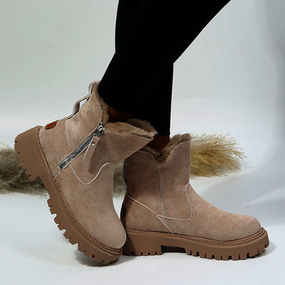 Suavelle – Warme Winterstiefel aus Wildleder