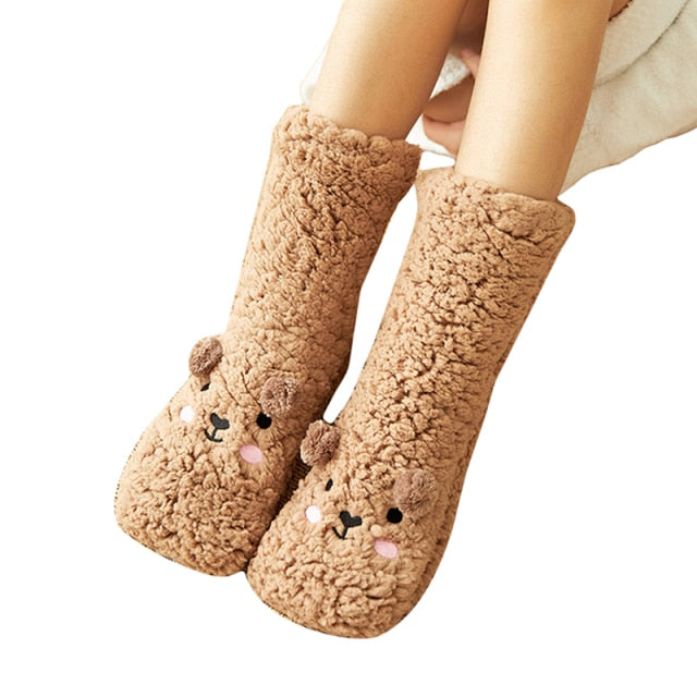 CosyBear – Flauschige Fleece-Socken für warme Wintertage