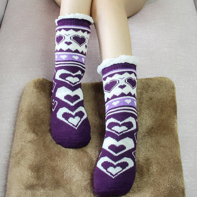 CosyStep – Holiday Socken mit Fleece-Schuhen